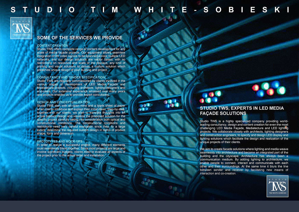 Tim White-Sobieski art and design projects in architecture and contemporary art